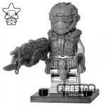Custom Design Mini Figure Brick Affliction Retro Gears of War Soldier V2