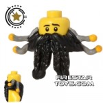 LEGO Hair Blackbeard Braided Beard
