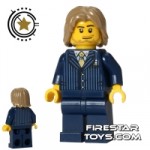 LEGO City Mini Figure Businessman Pinstriped Suit