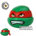 LEGO Mini Figure Heads Teenage Mutant Ninja Turtles Raphael Bared Teeth