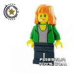 LEGO Spiderman Mini Figure Mary Jane 2 Green Outfit