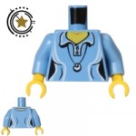 LEGO Mini Figure Torso Blouse Light Blue