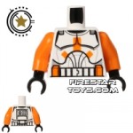 LEGO Mini Figure Torso Star Wars Clone Trooper Armour Orange