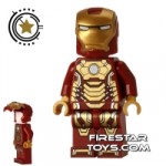 LEGO Super Heroes Mini Figure Iron Man Mark 42 Armour White Head