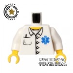 LEGO Mini Figure Torso Doctor Star of Life