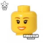 LEGO Mini Figure Heads Open Smile