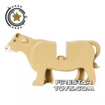 BrickForge Animals Mini Figure Jersey Cow Tan