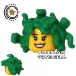 LEGO Hair Medusa Snakes Green