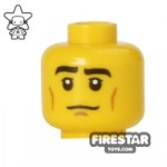 LEGO Mini Figure Heads Baseball Fielder