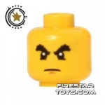 LEGO Mini Figure Heads Bushy Eyebrows