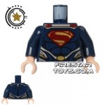 LEGO Mini Figure Torso Superman Dark Blue