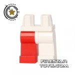 LEGO Mini Figure Legs White And Red Jester