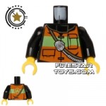 LEGO Mini Figure Torso Fireman Vest
