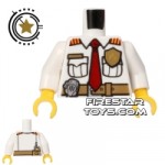 LEGO Mini Figure Torso Fire Chief