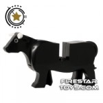 BrickForge Animals Mini Figure Angus Cow Black