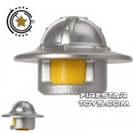LEGO Broad Brim Castle Helmet Metallic Silver
