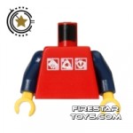 LEGO Mini Figure Torso Gravity Games Logo