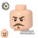 LEGO Mini Figure Heads Blond Moustache