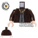LEGO Mini Figure Torso Dark Brown Jacket