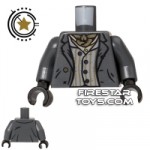 LEGO Mini Figure Torso Gray Jacket and Waistcoat