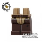 LEGO Mini Figure Legs Dark Brown with Chaps