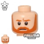 LEGO Mini Figure Heads Beard and Scowl