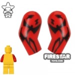 LEGO Mini Figure Arms Red with Tattoos