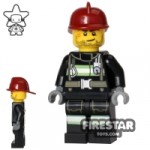 LEGO City Mini Figure Fireman Reflective Stripes