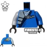 LEGO Mini Figure Torso Ninjago Blue with Shoulder Pouch