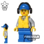 LEGO City Mini Figure Coast Guard City Crew Member Headphones
