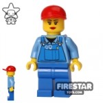 LEGO City Mini Figure Overalls Female