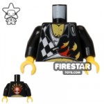LEGO Mini Figure Torso Jacket with Flames and Skull