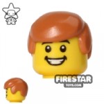 LEGO Hair Short Hair Earth Orange