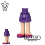 LEGO Friends Mini Figure Legs Dark Purple Skirt