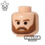 LEGO Mini Figure Heads Bushy Brown Beard