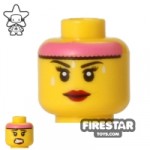 LEGO Mini Figure Heads Pink Headband