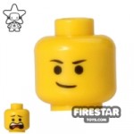LEGO Mini Figure Heads Lopsided Smile/Scared