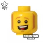 LEGO Mini Figure Heads Open Smile Sideburns