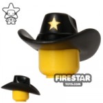 LEGO Cowboy Hat Gold Sheriff Star