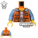 LEGO Mini Figure Torso Orange Construction Tool Belt
