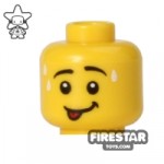 LEGO Mini Figure Heads Smile with Tongue Out