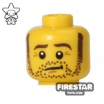 LEGO Mini Figure Heads Stubble and Sideburns