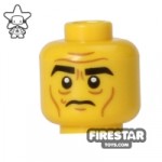 LEGO Mini Figure Heads Wrinkles Frown