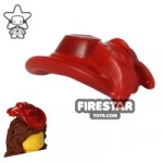LEGO Fascinator Hat Dark Red