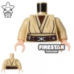 LEGO Mini Figure Torso Obi-Wan Kenobi Layered Shirt
