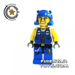 LEGO Power Miners Mini Figure Power Miner With Stubble