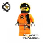 LEGO Agent Mini Figure Gold Tooth Helmet