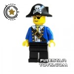 LEGO Pirate Mini Figure Pirate Blue Jacket