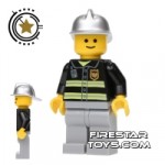 LEGO City Mini Figure Fireman Standard Grin