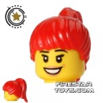 LEGO Hair Ponytail Red